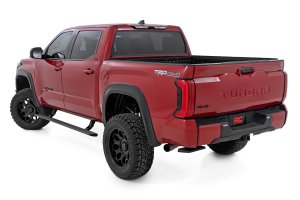 Toyota Tundra Power Running Boards - Rough Country - HT-Series, Automatic Retractable, LED Lights - '22-'26